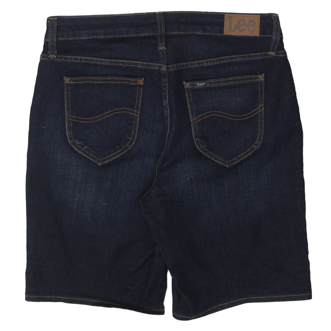 Ladies Lee Regular Fit Bermuda Mid Rise Denim Shorts