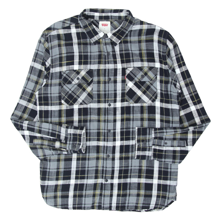 Mens Levi Strauss Plaid Flannel Shirt