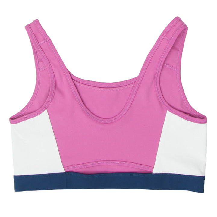 Ladies Nike Spell Out Swoosh Print Racerback Sports Bra