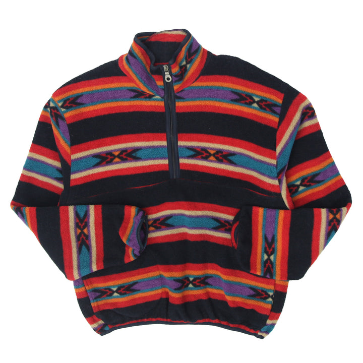 Vintage Woolrich Quarter Zip Fleece Pullover Made In USA