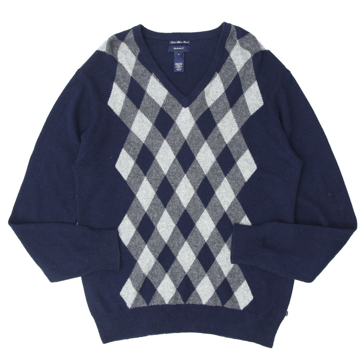 Gant Argylle Mens V-Neck Sweater