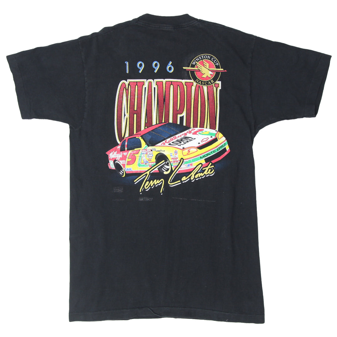 1996 Vintage Terry Labonte Nascar Winston Cup Champion T-Shirt Single Stitch Black L