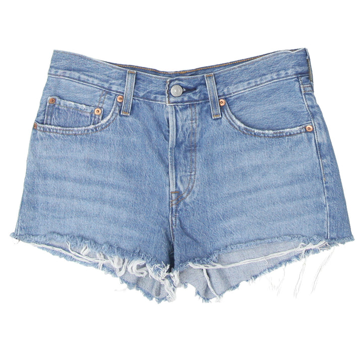 Ladies Levi Strauss # 501  Frayed Denim Shorts