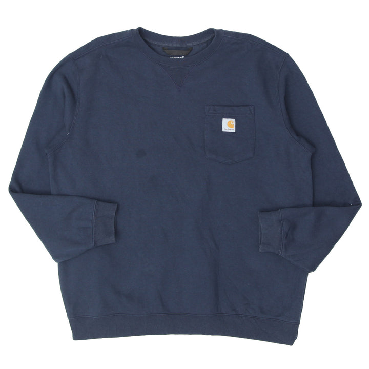 Mens Carhartt Loose Fit Pocket Crewneck Sweatshirt