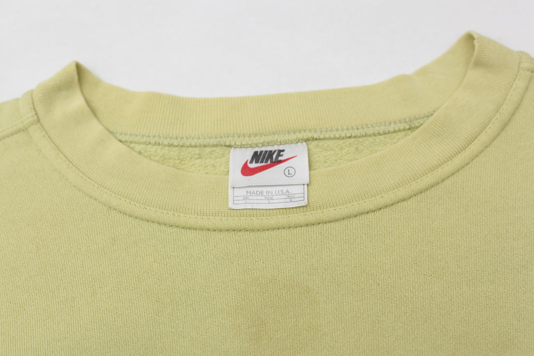 Vintage Nike Swoosh Embroidered Crewneck Sweatshirt Made In USA