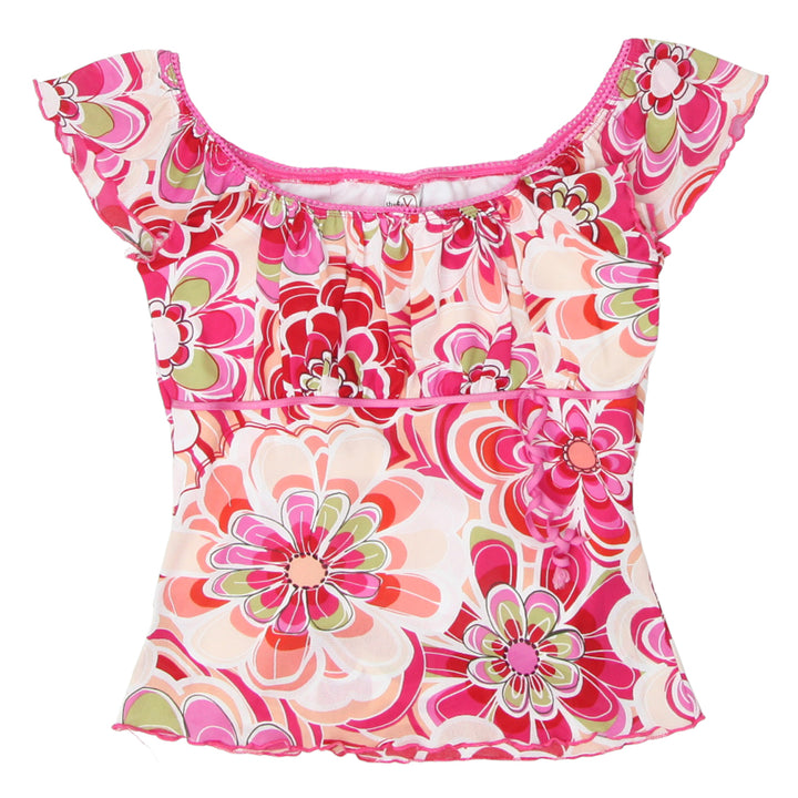 Studio Y Y2k Floral Ladies TOP Made In USA