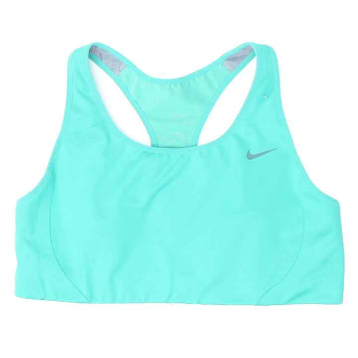 Nike Swoosh Ladies Green Sports Bra