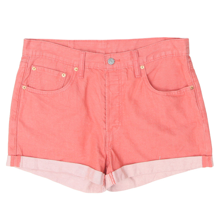 Ladies Levi Strauss # 501 Button Fly Cuff Denim Shorts