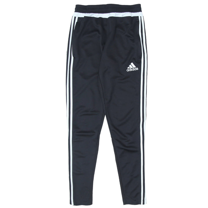 Ladies Adidas White Stripes Black Skinny Track Pants