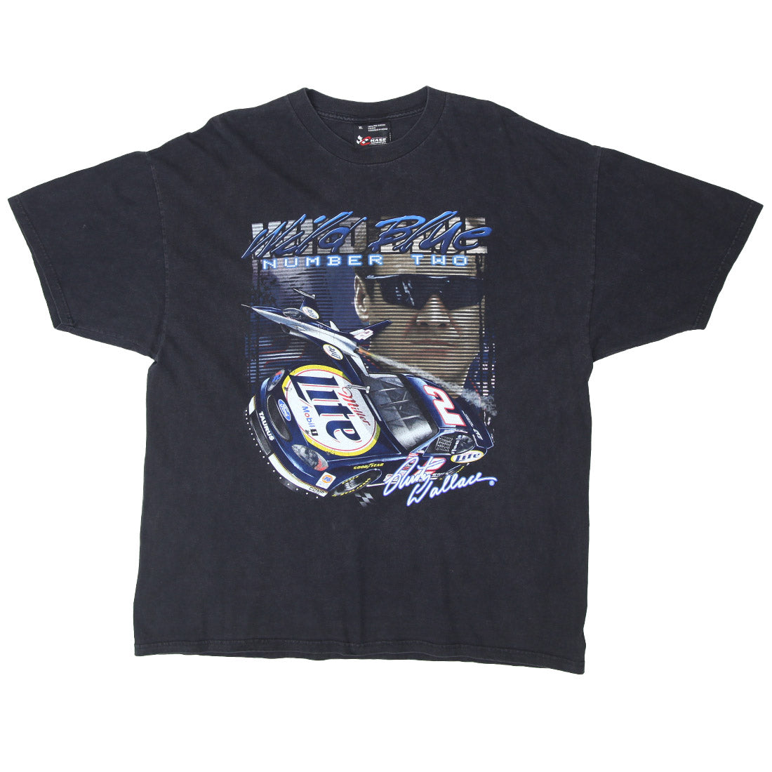 Chase Authentics Rusty Wallace NAscar Wild Blue VNTG Racing T