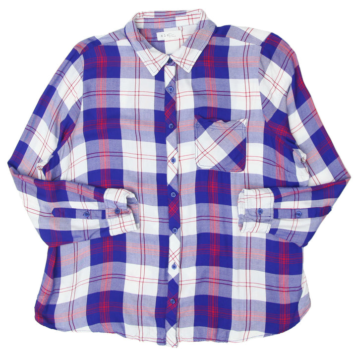 Ladies ALC Plaid Long Sleeve Shirt