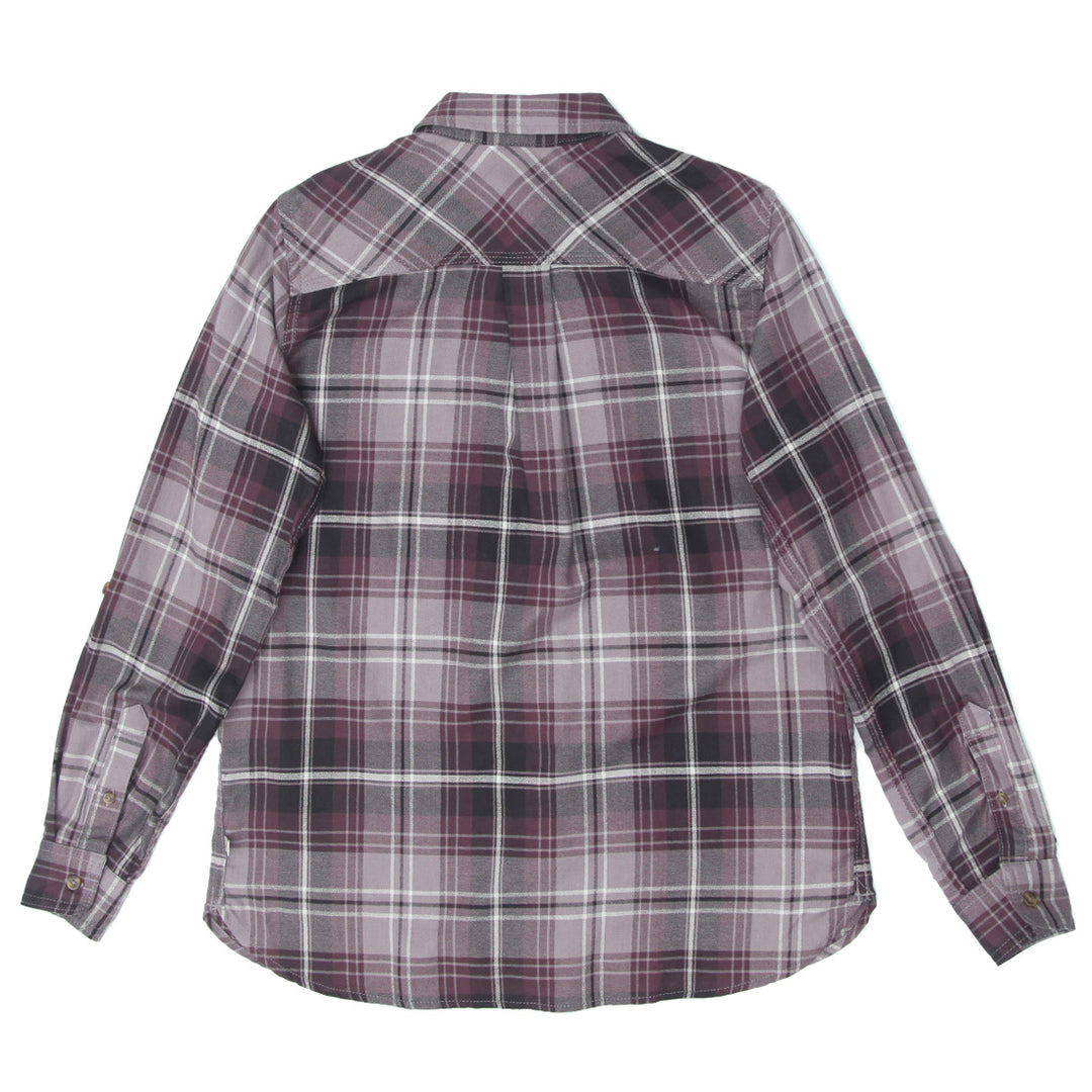 Ladies Carhartt Plaid Long Sleeve Shirt Blouse