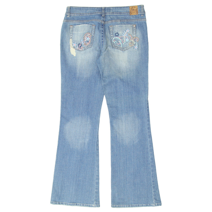 Y2K Hand Embroidered Bootleg Candie's Jeans