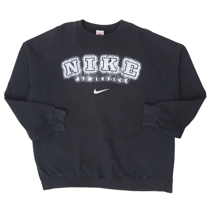 Vintage Nike 90's Athletics Spell Out Print Crewneck Sweatshirt