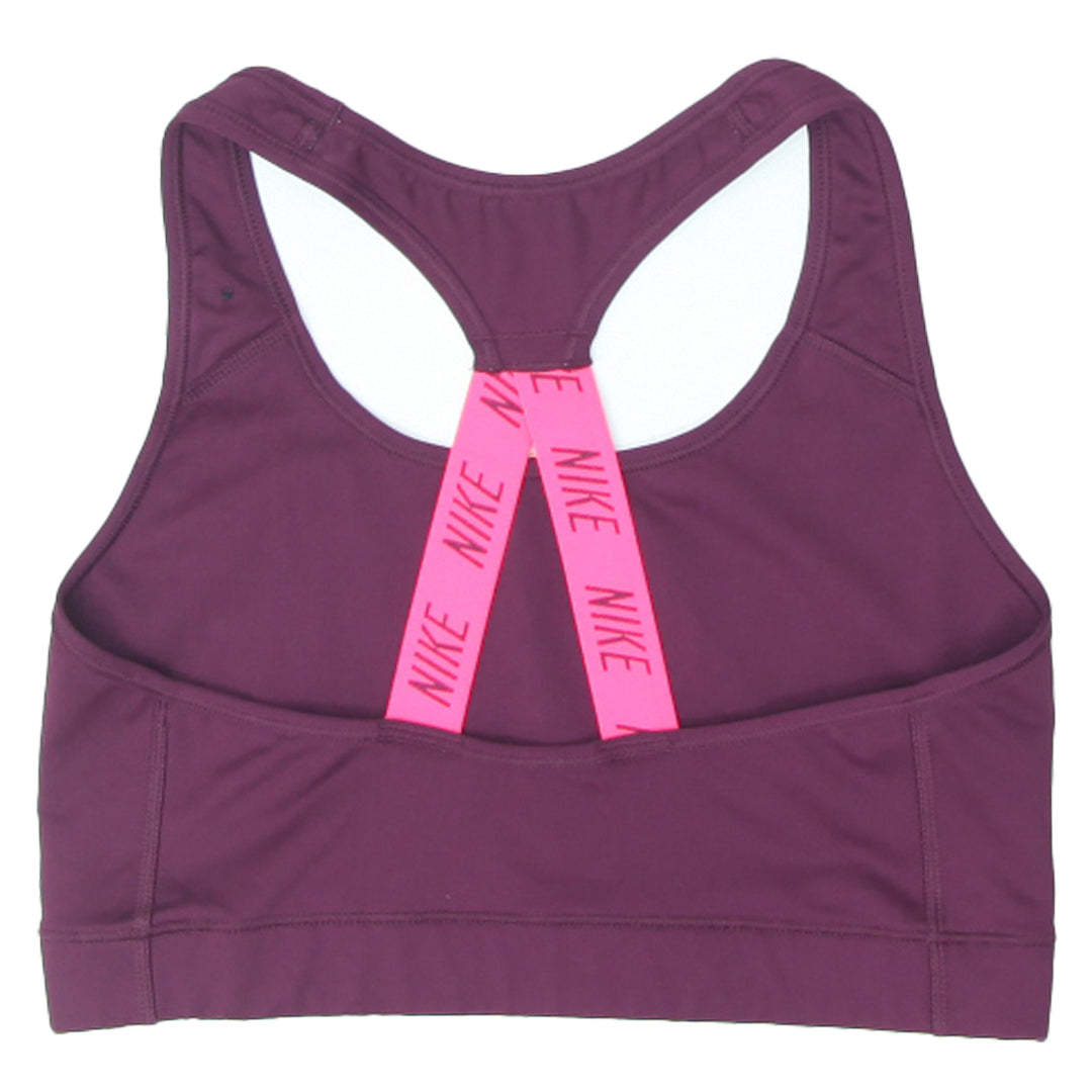 Ladies Nike Spell Out Racerback Sports Bra