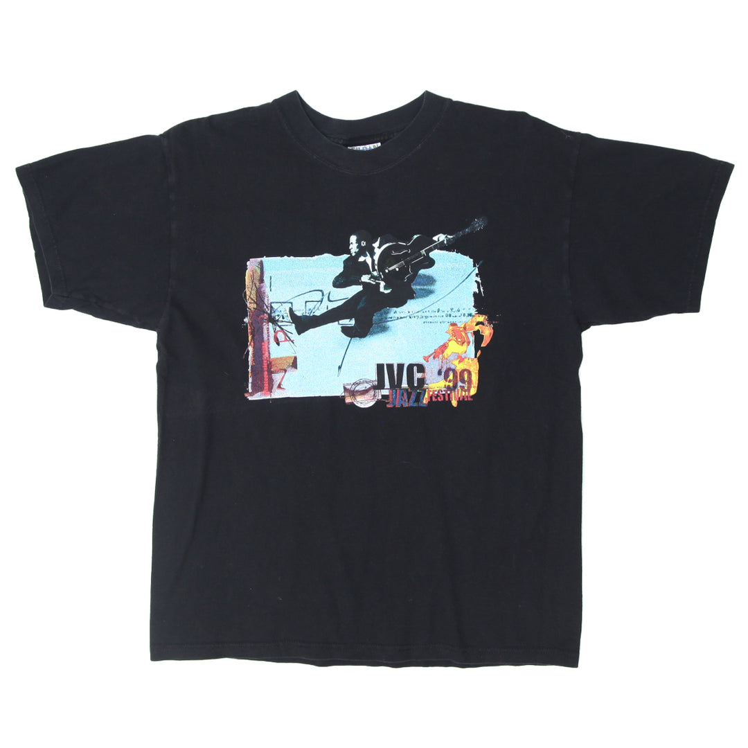 1999 Vintage JVC Jazz Festival T-Shirt Black Gildan Large