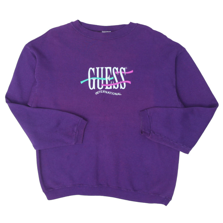 Vintage Guess International Embroidered Sweatshirt Made In USA