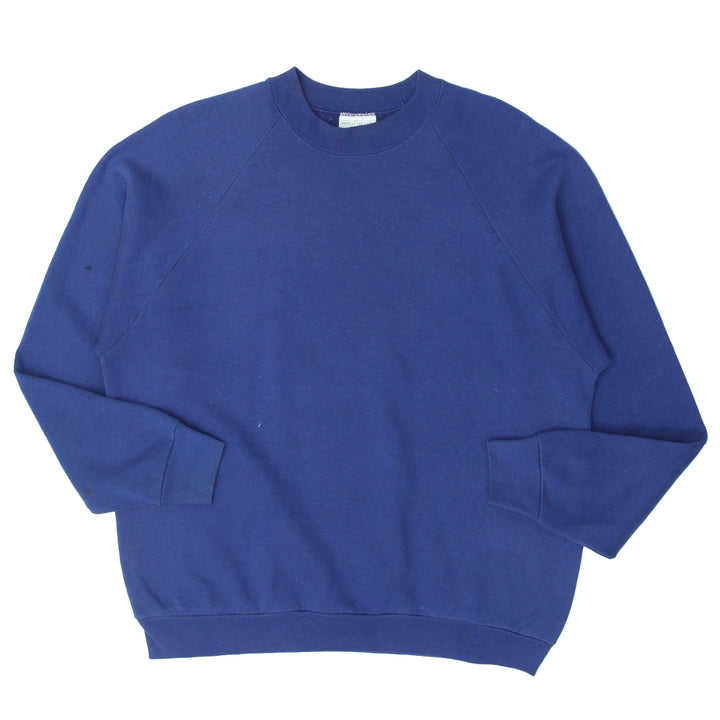 Vintage Fruit of the Loom Navy Crewneck Sweatshirt Made In USA