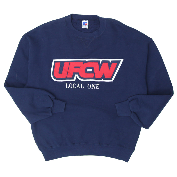 Vintage Russell Athletic UFCW Local One Crewneck Sweatshirt Made In USA