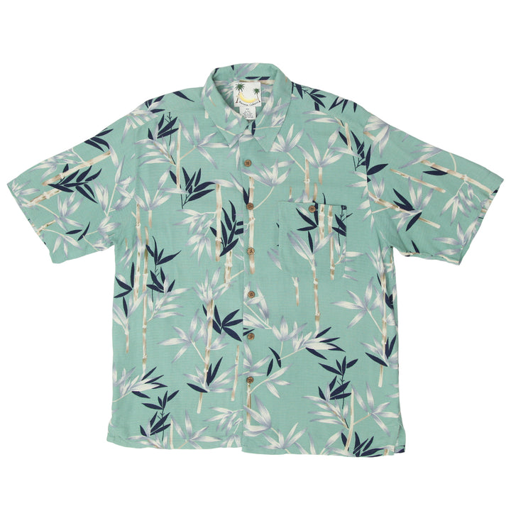 Mens Banana Cabana Leaf Print Hawaiian Shirt