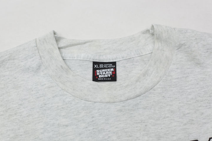 Vintage Buffalo Bills AFC Champion T-Shirt Single Stitch Made In USA Gray XL