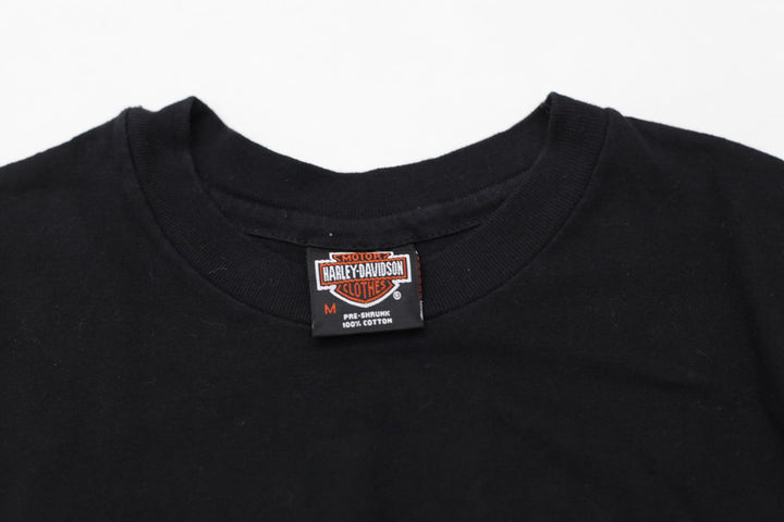 1993 Vintage Harley Davidson River Run Nevada T-Shirt S. Stitch Made In USA Black M
