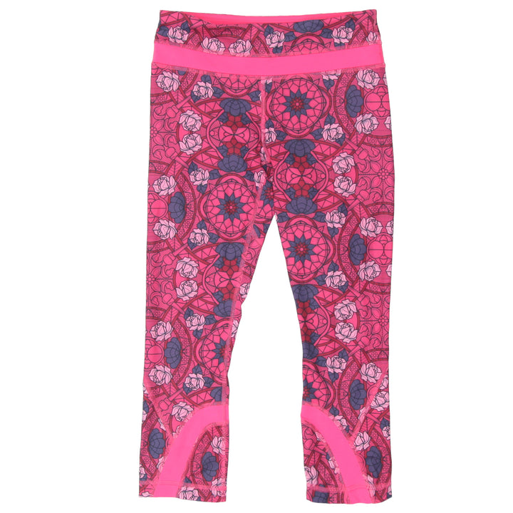 Ladies Lululemon Printed Capri Workout Pants