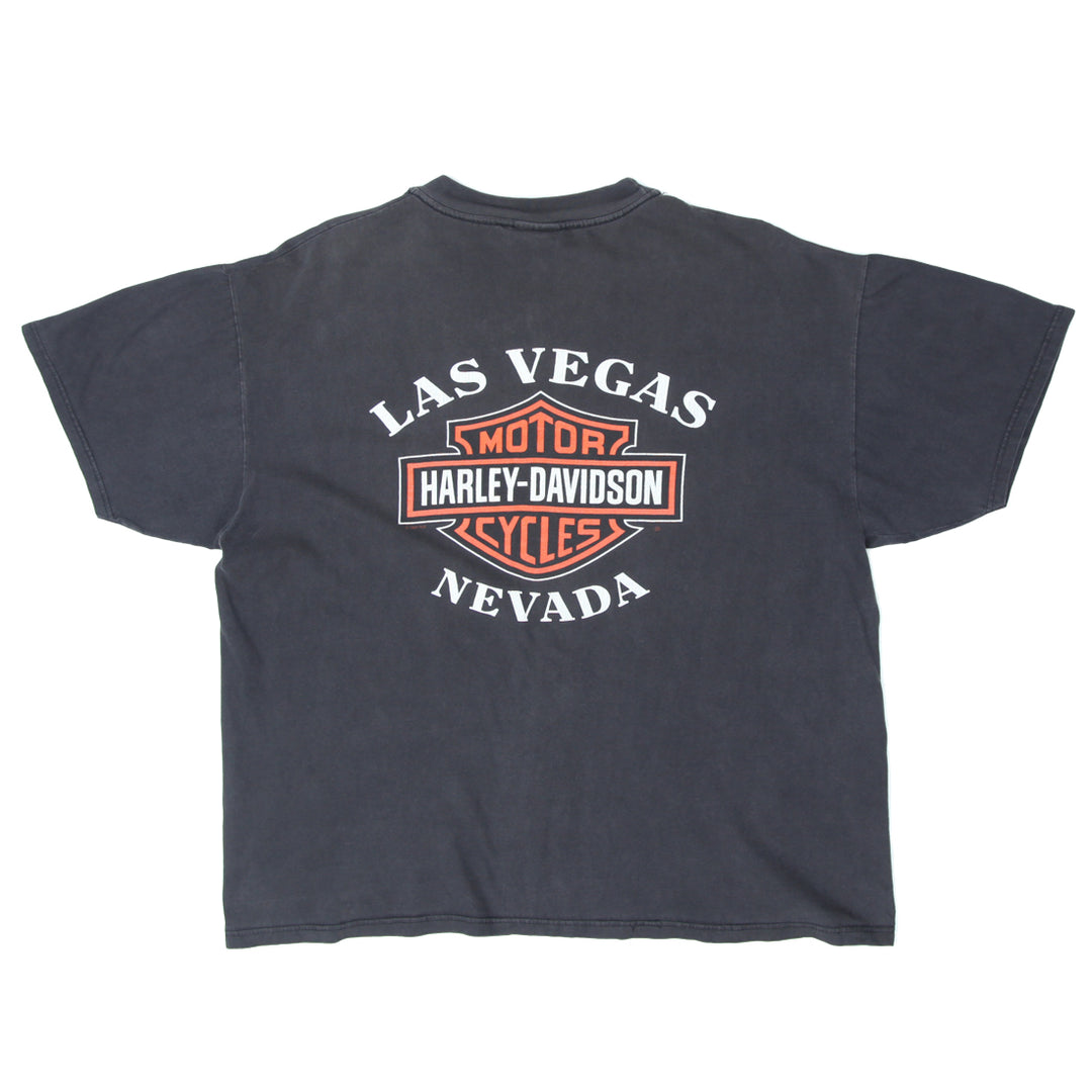 Vintage Harley Davidson Las Vegas Nevada T-Shirt Black XL