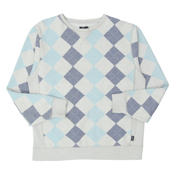 Vintage Stussy Argyle Crewneck Sweatshirt