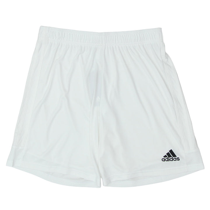 Mens Aeroready White Adidas Logo Sports Soccer Shorts