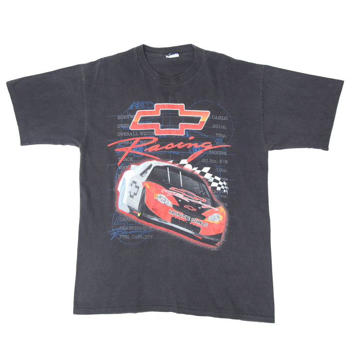 Vintage Chevrolet Racing T-Shirt Single Stitch Black