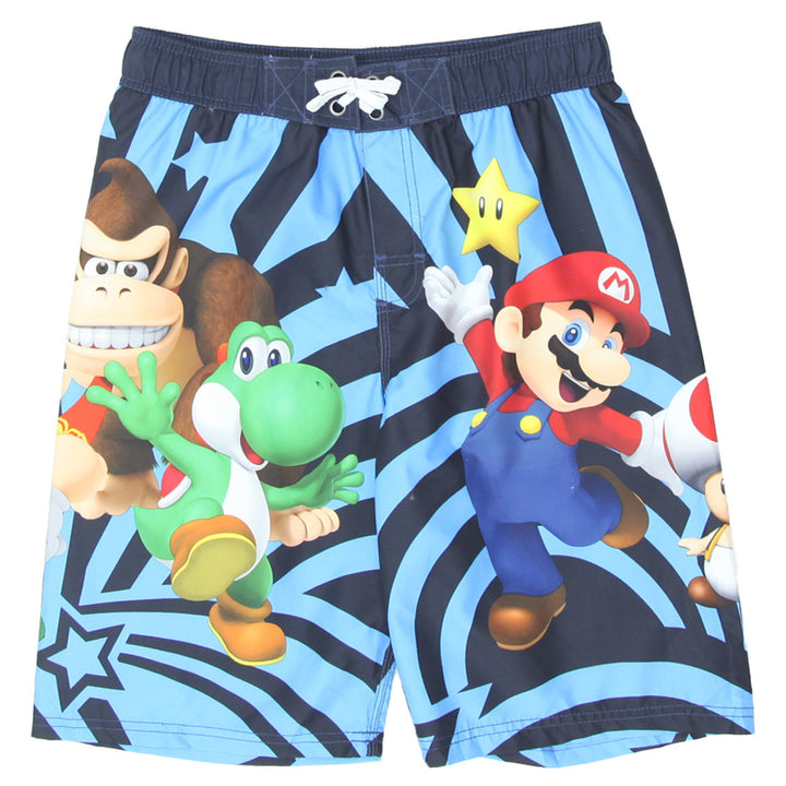 Boys Youth Nintendo Super Mario Board Shorts
