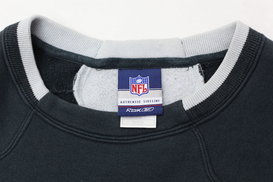 Vintage NFL Reebok Authentic Sideline Raiders Logo Sweatshirt