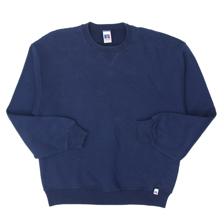 Men's Russell Athletic Plain Navy Crewneck Sweatshirt