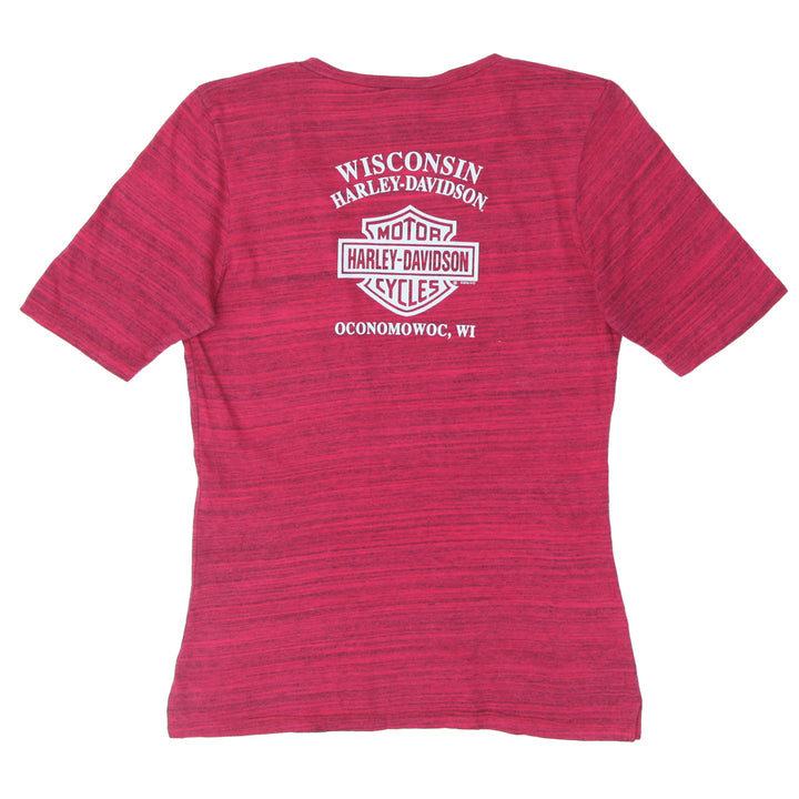 Ladies Harley Davidson Wisconsin T-Shirt Made in USA