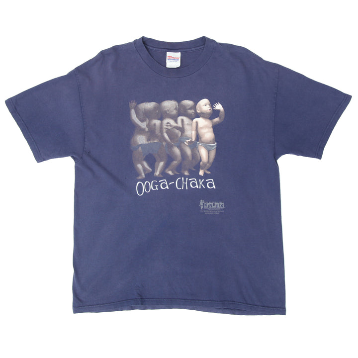 Vintage Ooga-Chaka The Dancing Babies T-Shirt Navy Blue Hanes XL