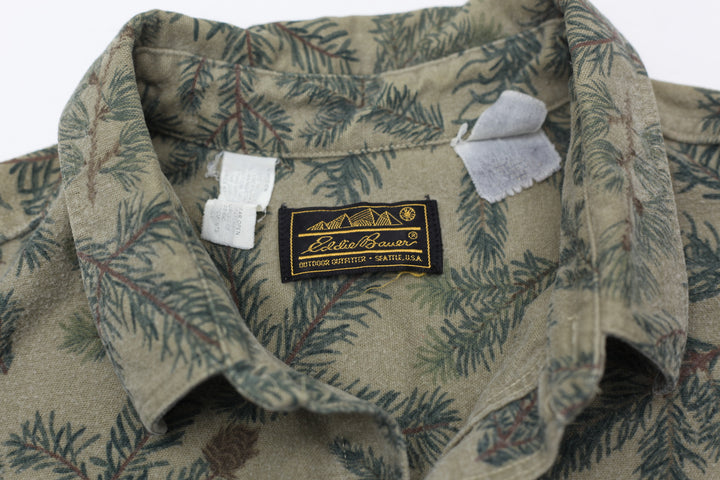 Vintage Eddie Bauer Leaf Print Shirt