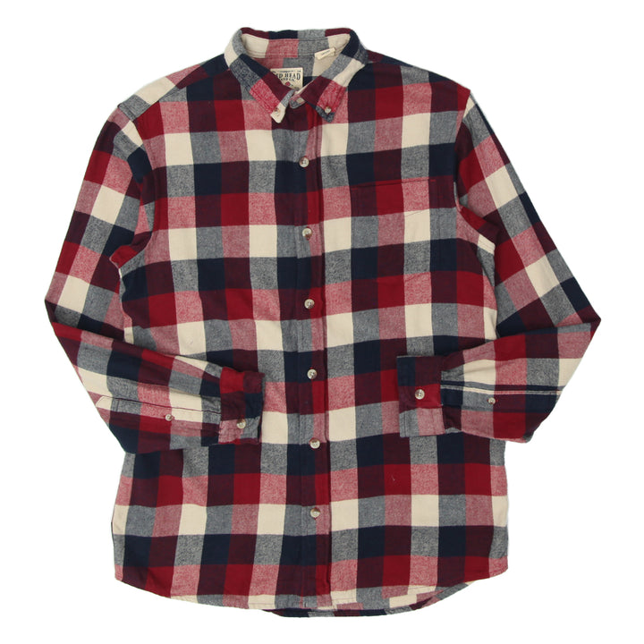 Mens Red Head Plaid Flannel Shirt