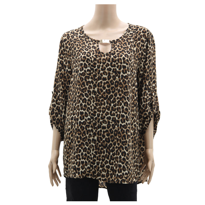 Ladies Rue21 Leopard Print Long Sleeve Top