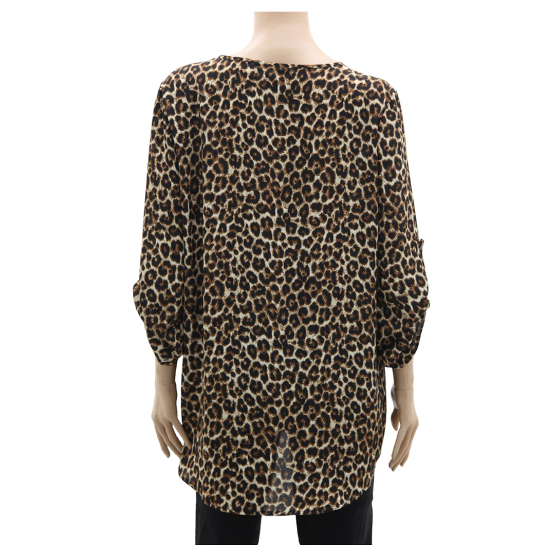 Ladies Rue21 Leopard Print Long Sleeve Top