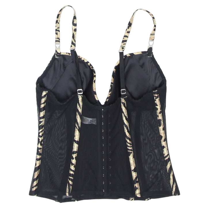 Ladies La Senza Leopard Print Padded Corset