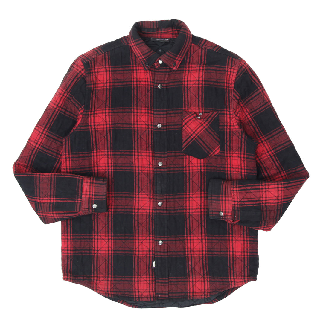 Mens The Hundreds Plaid Quilted Jacket