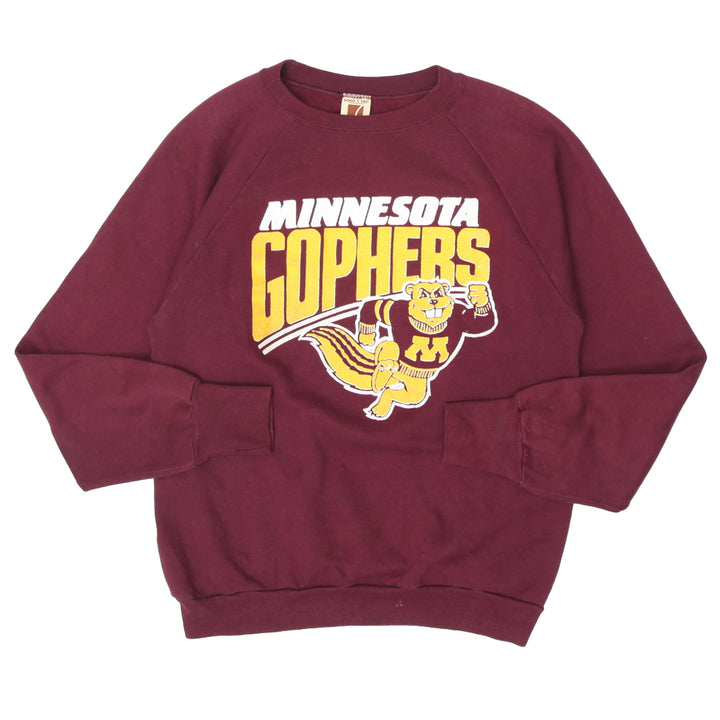 Vintage Logo 7 Minnesota Gophers Crewneck Sweatshirt Made In USA