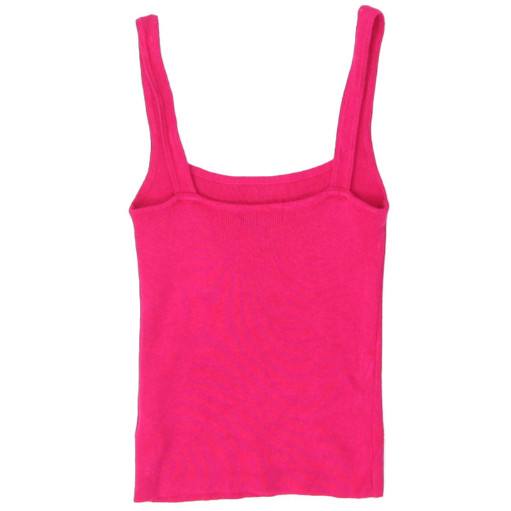 Ladies Pink Sleeveless Crop Top