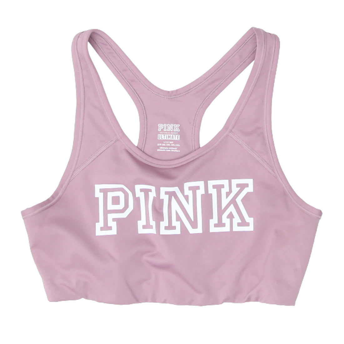 Ladies Pink Victoria Secret Ultimate Sports Bra Fashion Rerun Vintage