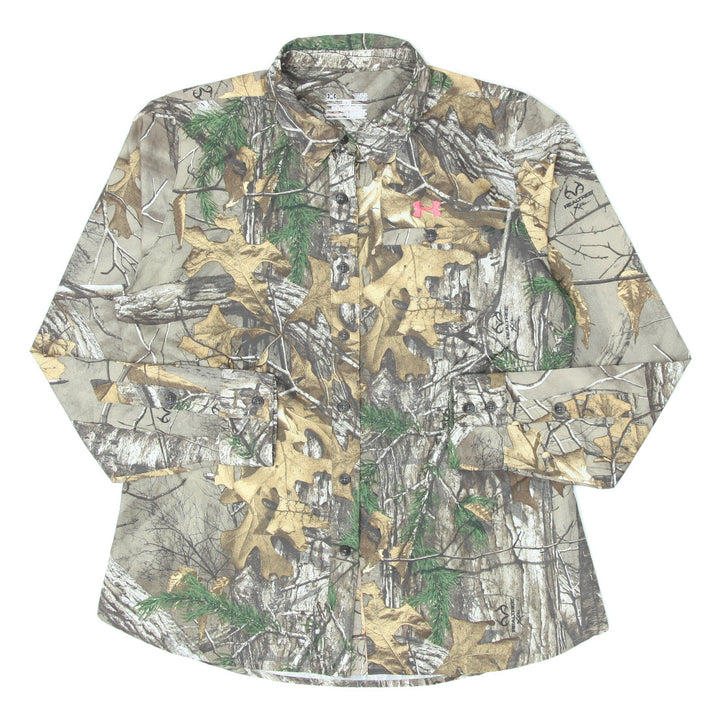 Ladies Under Armour Fitted Realtree Camo Forest Shirt/Blouse