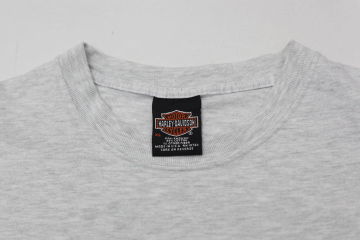 Vintage Harley Davidson Green Mountain Pocket T-Shirt Made in USA Gray XL