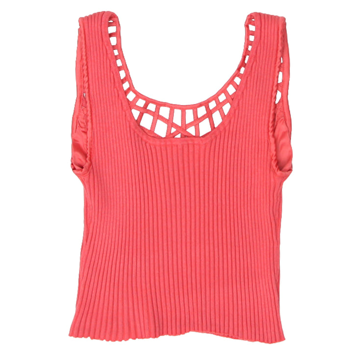 Y2K Ladies Belldini Sleeveless Rib Crop Top