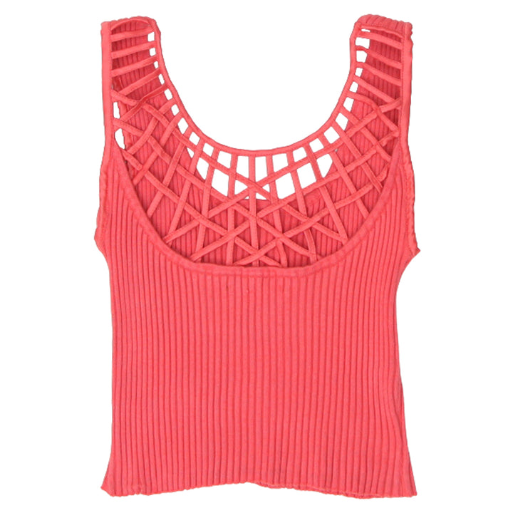 Y2K Ladies Belldini Sleeveless Rib Crop Top