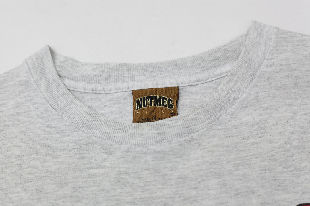 Vintage Michael Jordan # 23 Chicago Bulls T-Shirt Single Stitch Made in USA Gray XL
